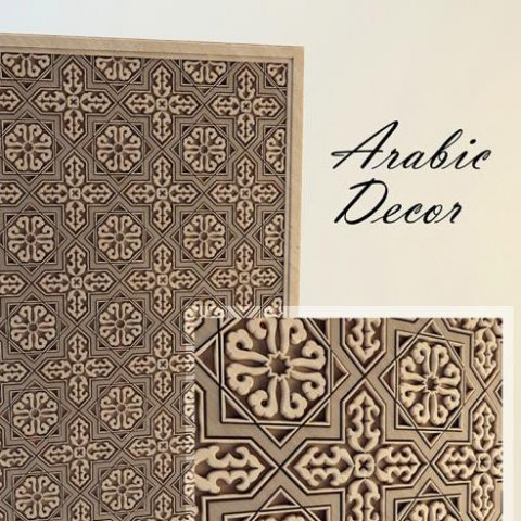 arabic decor 3D 모델 .c4d .max .obj .3ds .fbx .stl .blend 