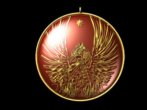 pendant phoenix 3D 모델