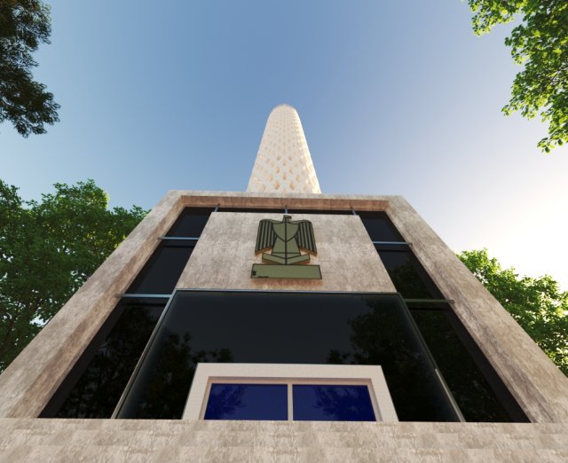 cairo tower Modello 3D .c4d .max .obj .3ds .fbx .stl .blend 