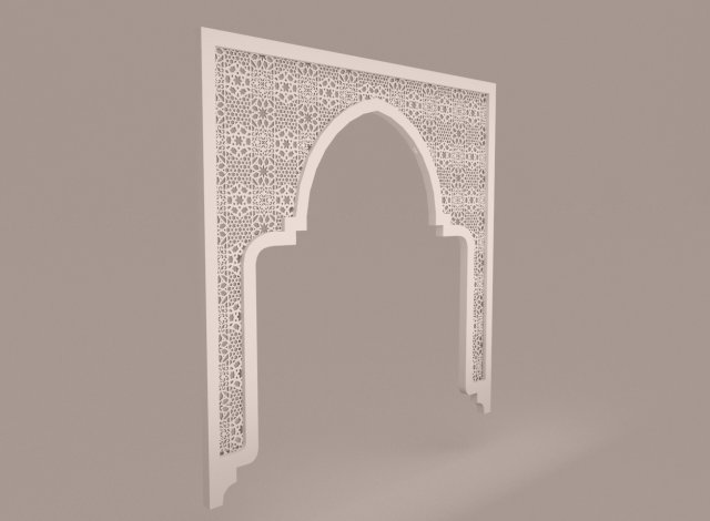 arabic pattern 3D Model .c4d .max .obj .3ds .fbx .stl .blend 