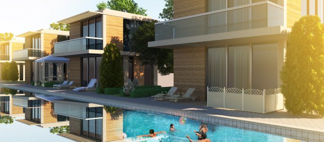 modern villa Modelo 3D .c4d .max .obj .3ds .fbx .stl .blend 