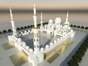 sheikh zayed mosque 3D Model