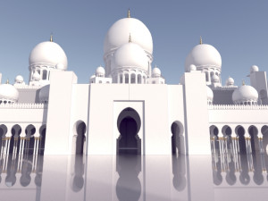 sheikh zayed mosque 3D 模型