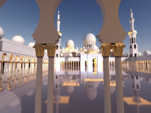 sheikh zayed mosque 3D 模型