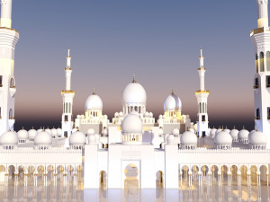 sheikh zayed mosque 3D 模型