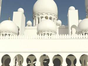sheikh zayed mosque 3D Model