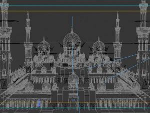 sheikh zayed mosque 3D Model
