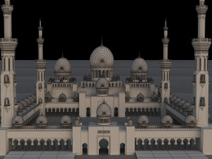 sheikh zayed mosque 3D 模型