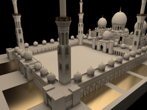 sheikh zayed mosque 3D 模型