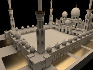 sheikh zayed mosque 3D Model