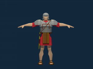roman legionary and centurion Modelo 3D