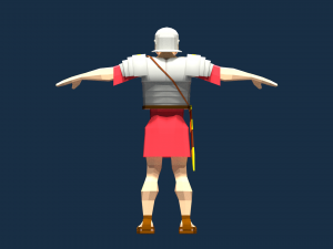 roman legionary and centurion Modelo 3D