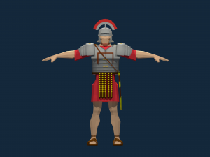roman legionary and centurion Modelo 3D