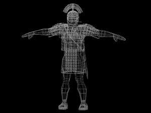 roman legionary and centurion Modelo 3D