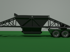 trailer 2019 brazos belly dump - pit boss v12 Modelo 3D
