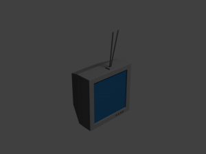 tv low polly 3Dモデル