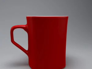 红色杯子 3D 模型