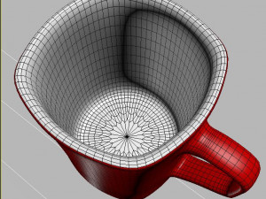 red mug 3D 모델