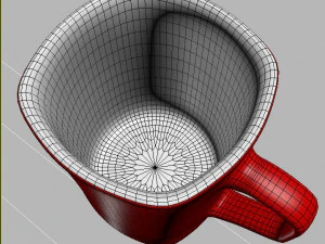 red mug 3D Model