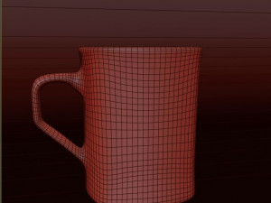 red mug 3D 모델