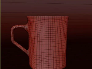 red mug 3D Model