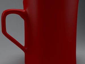 red mug 3D 모델