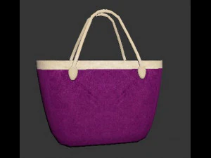 bolsa rosa Modelo 3D