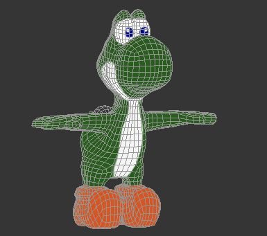 yoshi Model 3D .c4d .max .obj .3ds .fbx .stl .blend 