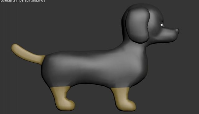 dog cartoon 3Dモデル .c4d .max .obj .3ds .fbx .stl .blend 