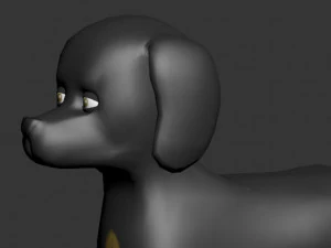 dog cartoon 3D Model