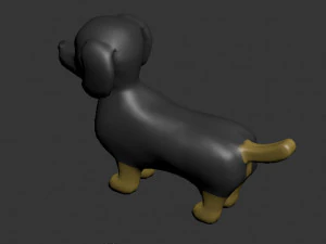 dog cartoon 3D Model