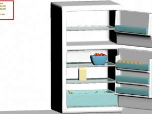 refrigerator Model 3D