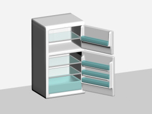 refrigerator Model 3D