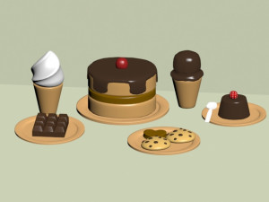 desserts toys 3D 모델
