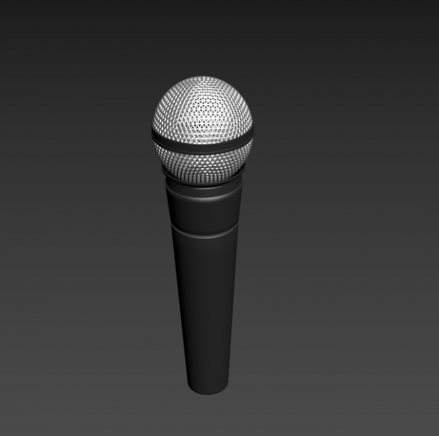 microphone 3D Model .c4d .max .obj .3ds .fbx .stl .blend 