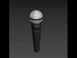 microphone Modèle 3D