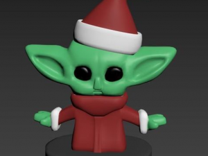 baby yoda christmas 3D 프린트 모델