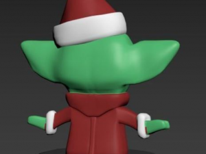 baby yoda christmas 3D 打印模型
