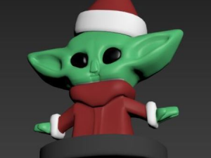 baby yoda christmas 3D 打印模型