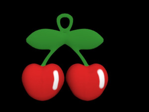 cherry keychain 3D 모델