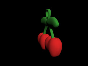 cherry keychain Modèle 3D