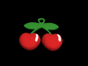 cherry keychain Modèle 3D