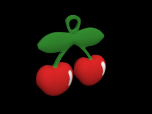 cherry keychain Modèle 3D