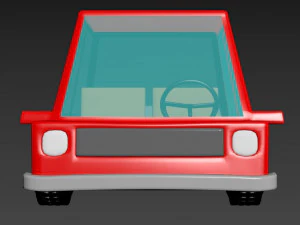 cartoon car 3D Print Model
