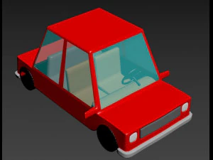 cartoon car 3D Print Model