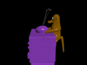 simpson tv 3D 模型