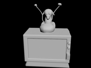 simpson tv 3D 模型