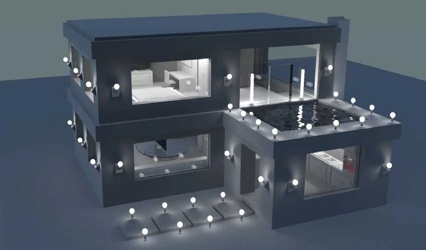nice home 3D Model .c4d .max .obj .3ds .fbx .stl .blend 