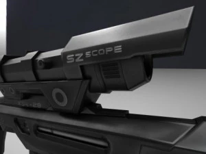 sniper rifle 3D Model
