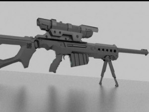 sniper rifle Modelo 3D